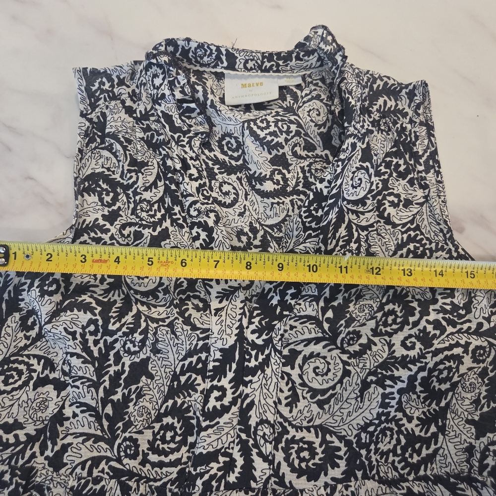 Maeve Mayra By Anthropologie Tiered‎ Floral Paisley Midi Bohemian Dress Maxi - Picture 11 of 13